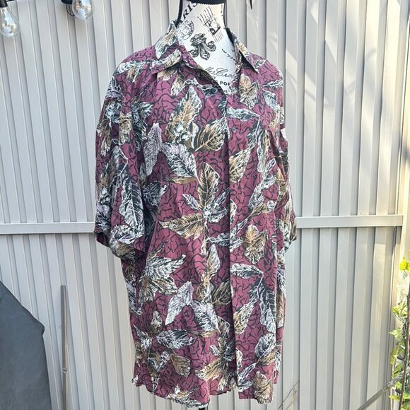 Spirito Vintage Multicolor 100% Silk Shirt Blouse M - Picture 1 of 10